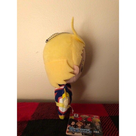 Banpresto My Hero Academia All Might Hero Vol.3 Plush Tomonui Keychain 7" Mascot - Picture 2 of 9